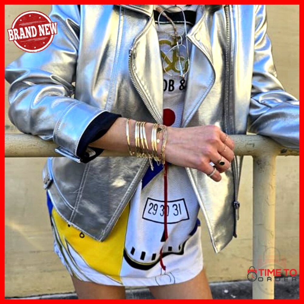 Gold Toned Bangle Set Stackable Slip On Bracelets… - image 2